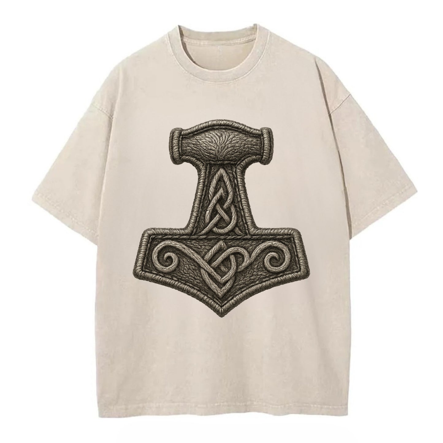Mjolnir  - Vintage T-shirt - Off White
