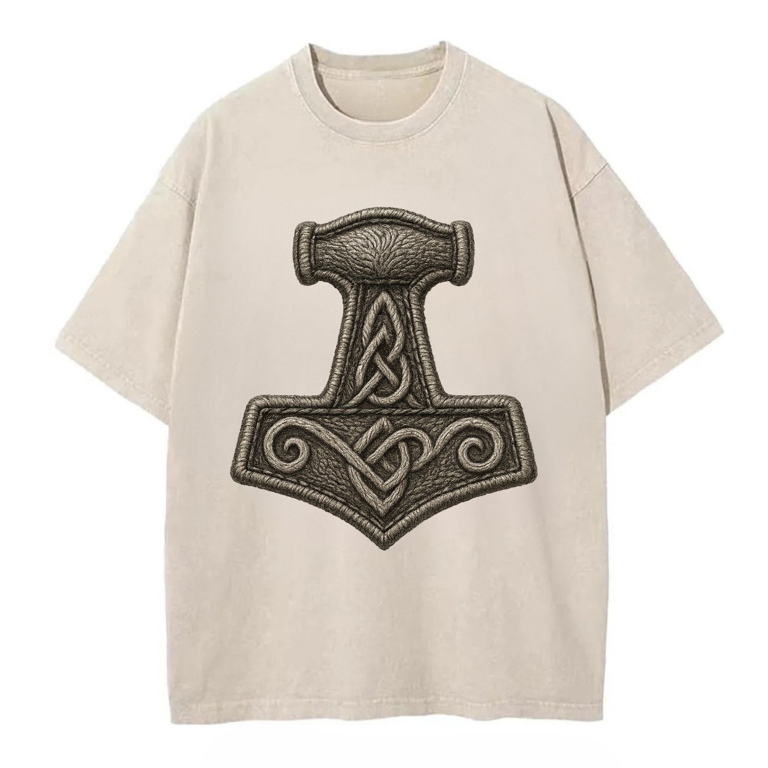 Mjolnir  - Vintage T-shirt - Off White