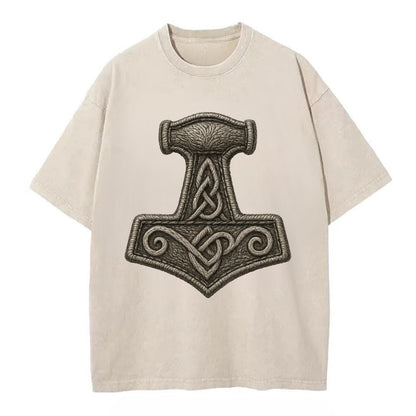 Mjolnir  - Vintage T-shirt - Off White