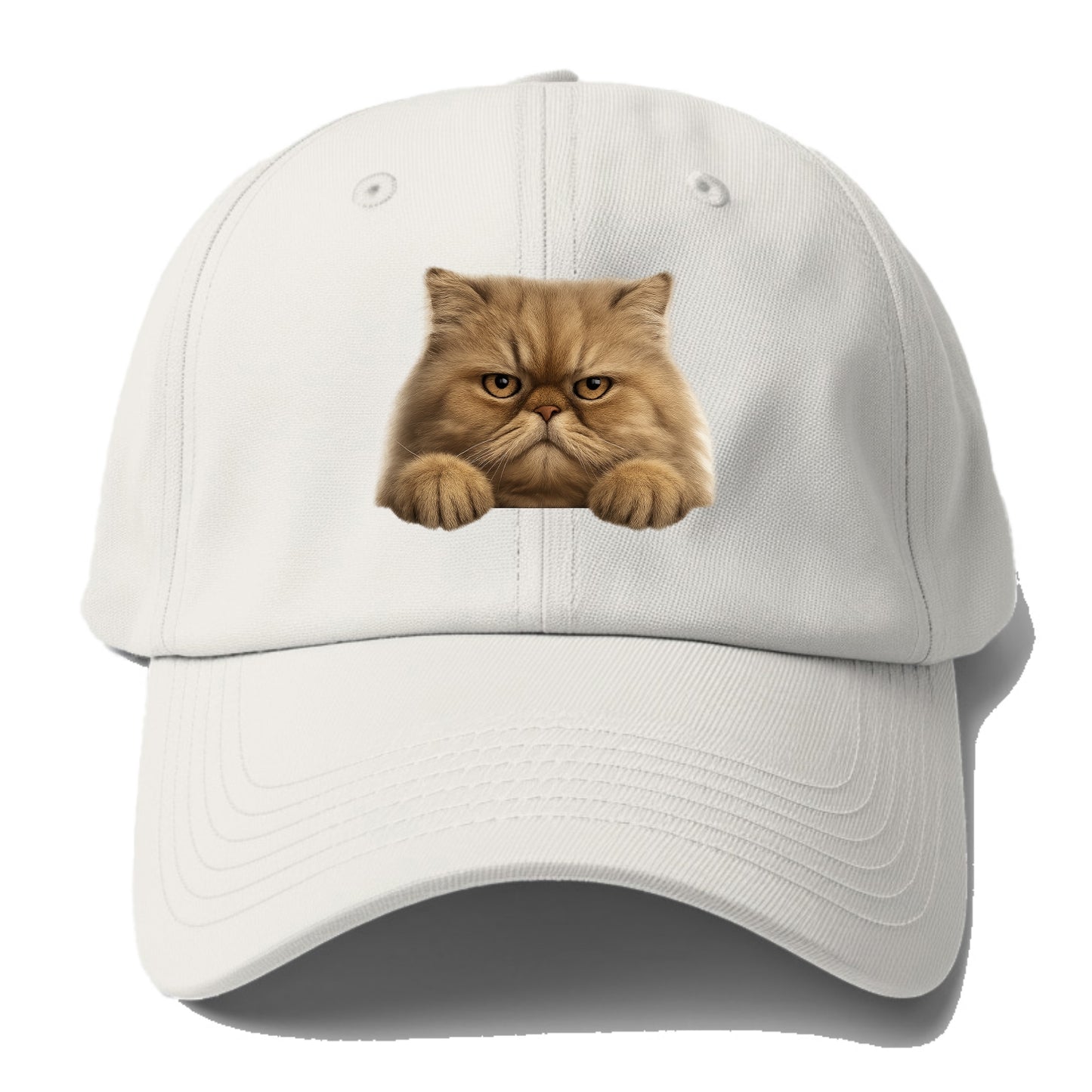Persian Cat  - Baseball Cap For Big Heads - Off White