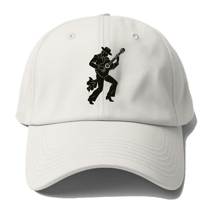 Flamenco guitarist dramatic pose - Baseball Cap For Big Heads - Off White