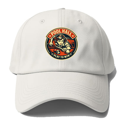 Cue Queen Emblem - Baseball Cap - Off White