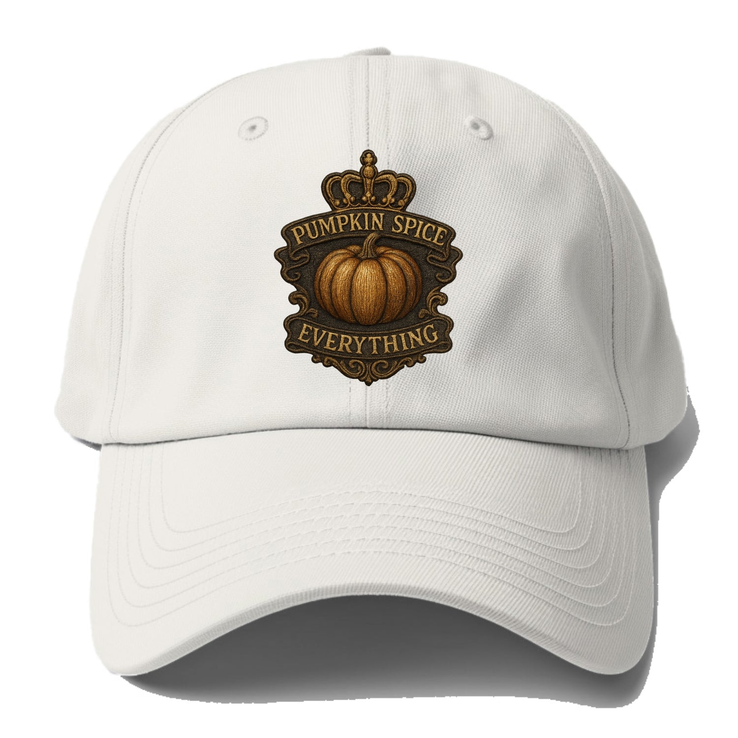 Pumpkin Spice Everything  - Baseball Cap For Big Heads - Off White