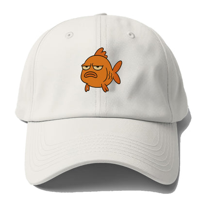 The Goldfish Judging Silently - Baseball Cap For Big Heads - Off White