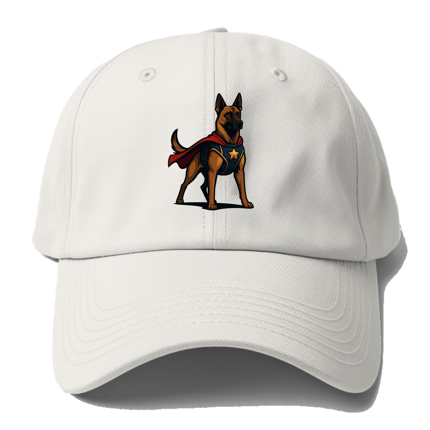 Belgian Malinois Guardian Hero  - Baseball Cap - Off White