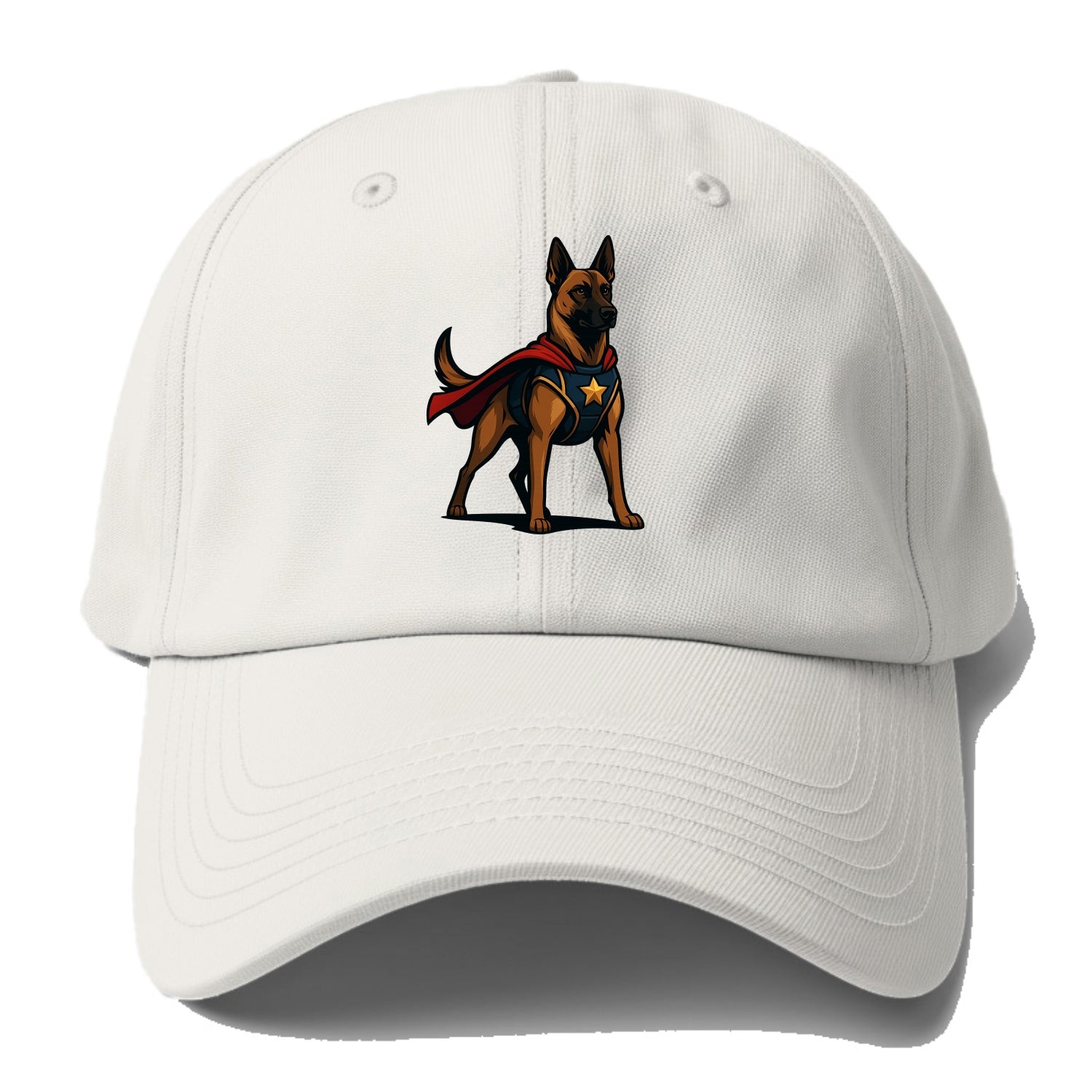 Belgian Malinois Guardian Hero  - Baseball Cap - Off White