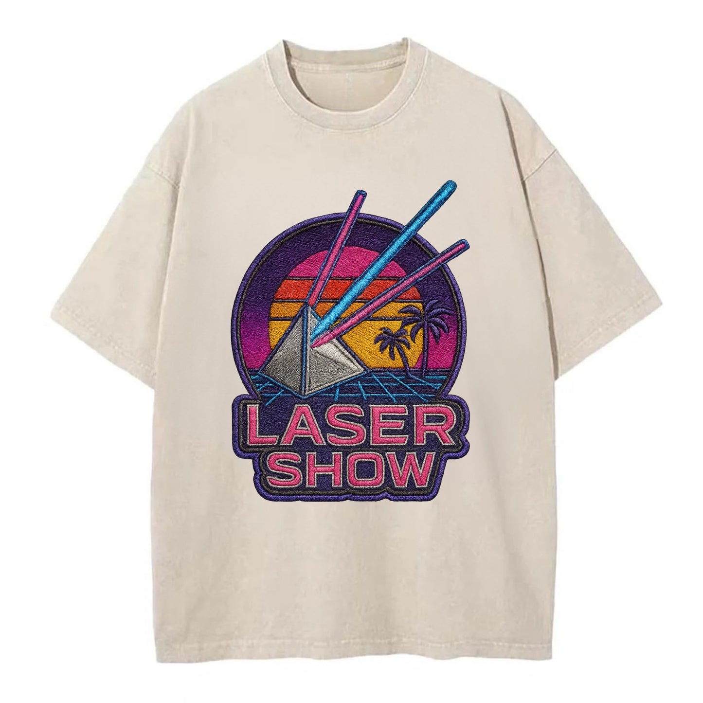 Laser Show - Vintage T-shirt - Off White