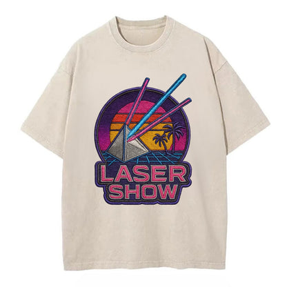 Laser Show - Vintage T-shirt - Off White