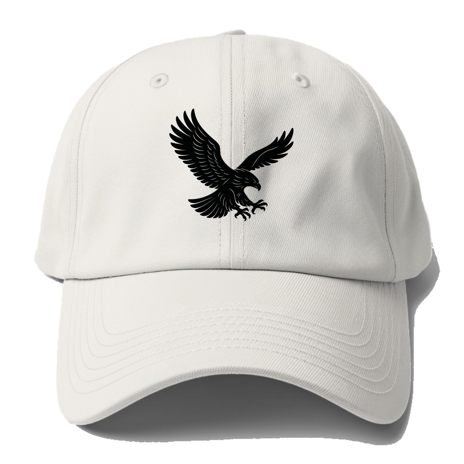 Eagle soaring with wings spread - Baseball Cap - Off White