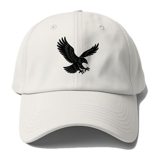 Eagle soaring with wings spread - Baseball Cap - Off White