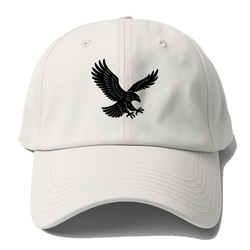 Eagle soaring with wings spread - Baseball Cap
