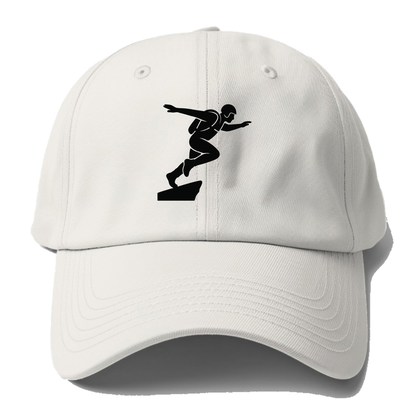 Base jumper launching off - Baseball Cap - Off White