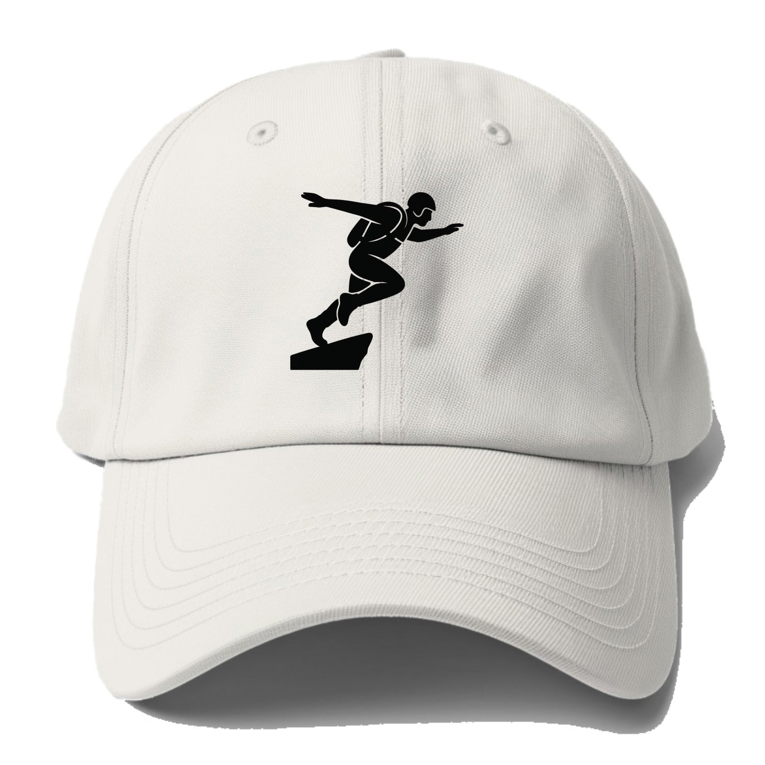 Base jumper launching off - Baseball Cap - Off White