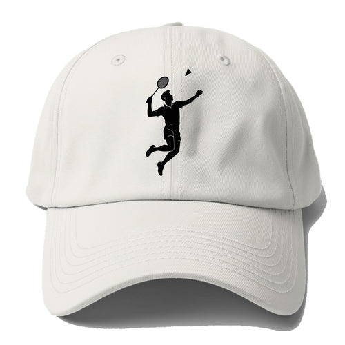 Badminton player jumping for a smash - Baseball Cap
