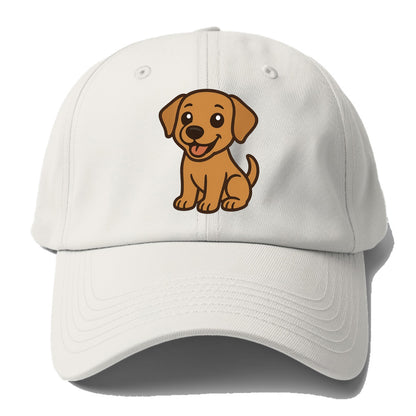 Labrador - Happy panting expression - Baseball Cap For Big Heads - Off White