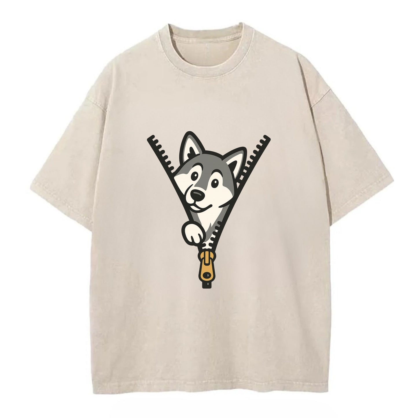 Alaskan Malamute - Vintage T-shirt - Off White