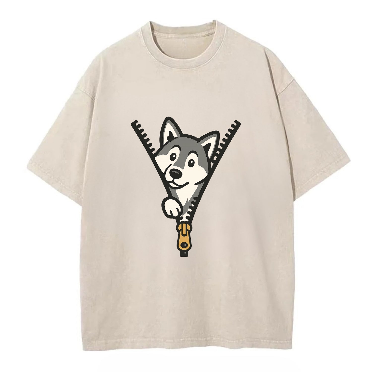 Alaskan Malamute - Vintage T-shirt - Off White