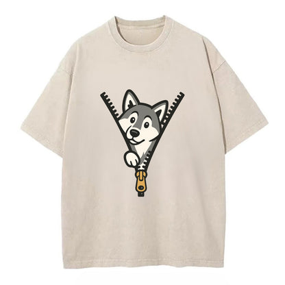 Alaskan Malamute - Vintage T-shirt - Off White