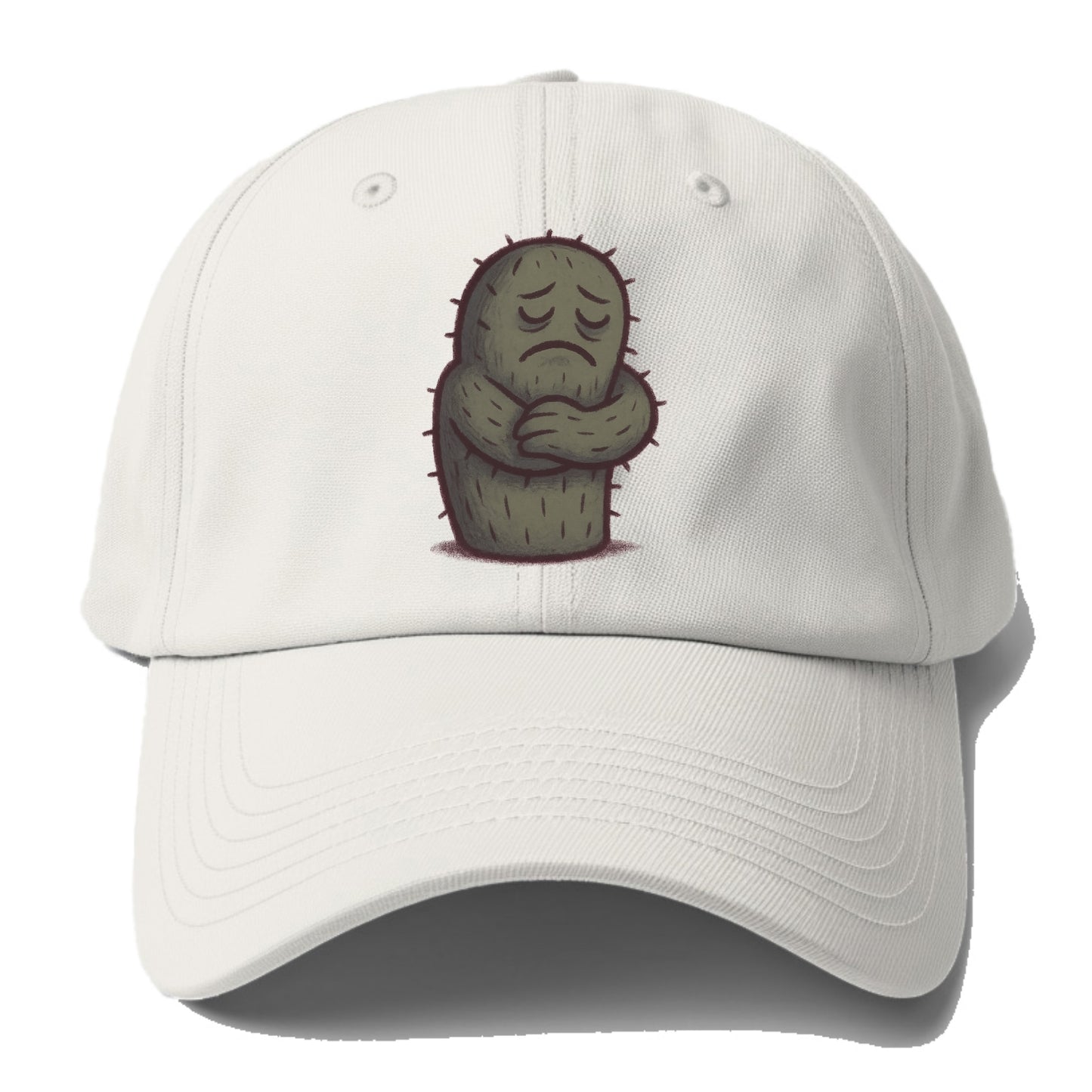 SINGLE IS VALID | Content cactus hugging itself - Baseball Cap For Big Heads - Off White