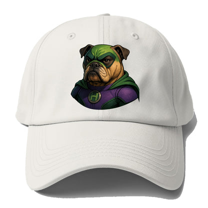Bulldog Strong Hero  - Baseball Cap - Off White