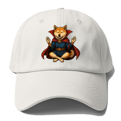 Shiba Inu Doctor Strange  - Baseball Cap - Baseball Cap For Big Heads - Off White