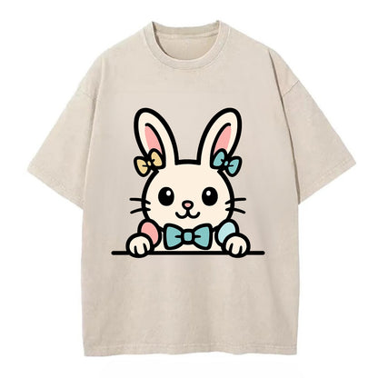 Easter Bunny  - Vintage T-shirt - Off White