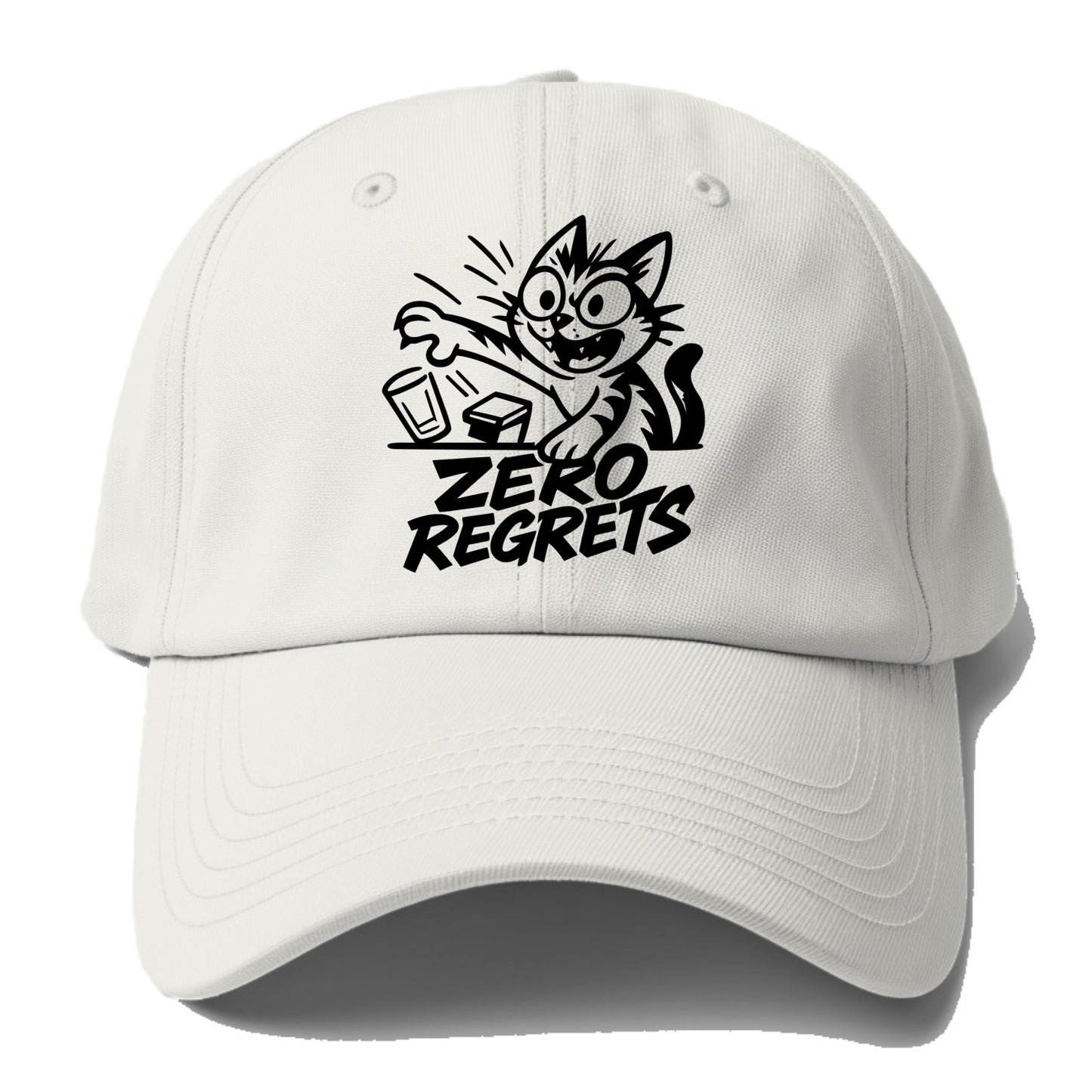 Chaos Gremlin Cat - Baseball Cap - Off White