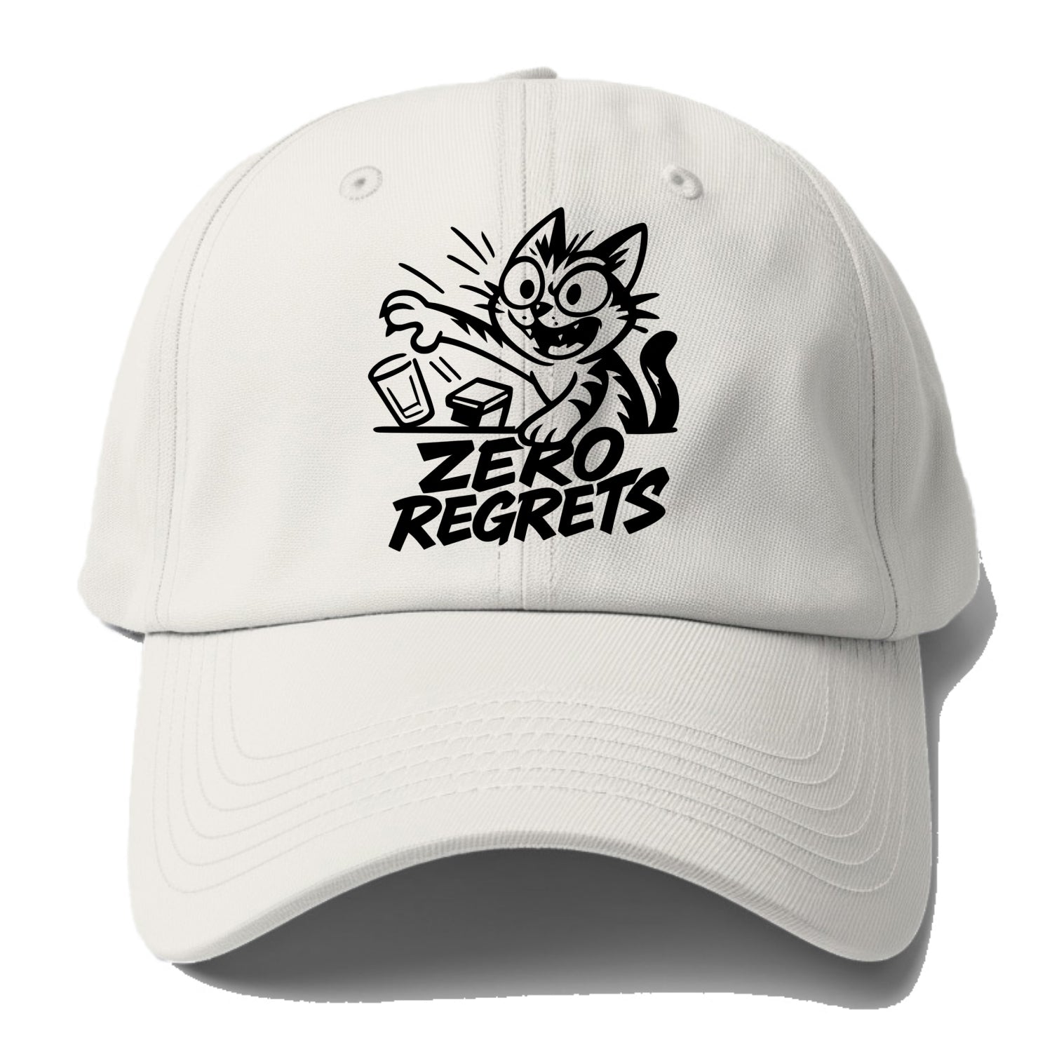 Chaos Gremlin Cat - Baseball Cap - Off White