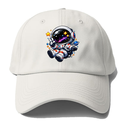 Space Explorer - Baseball Cap For Big Heads - Off White