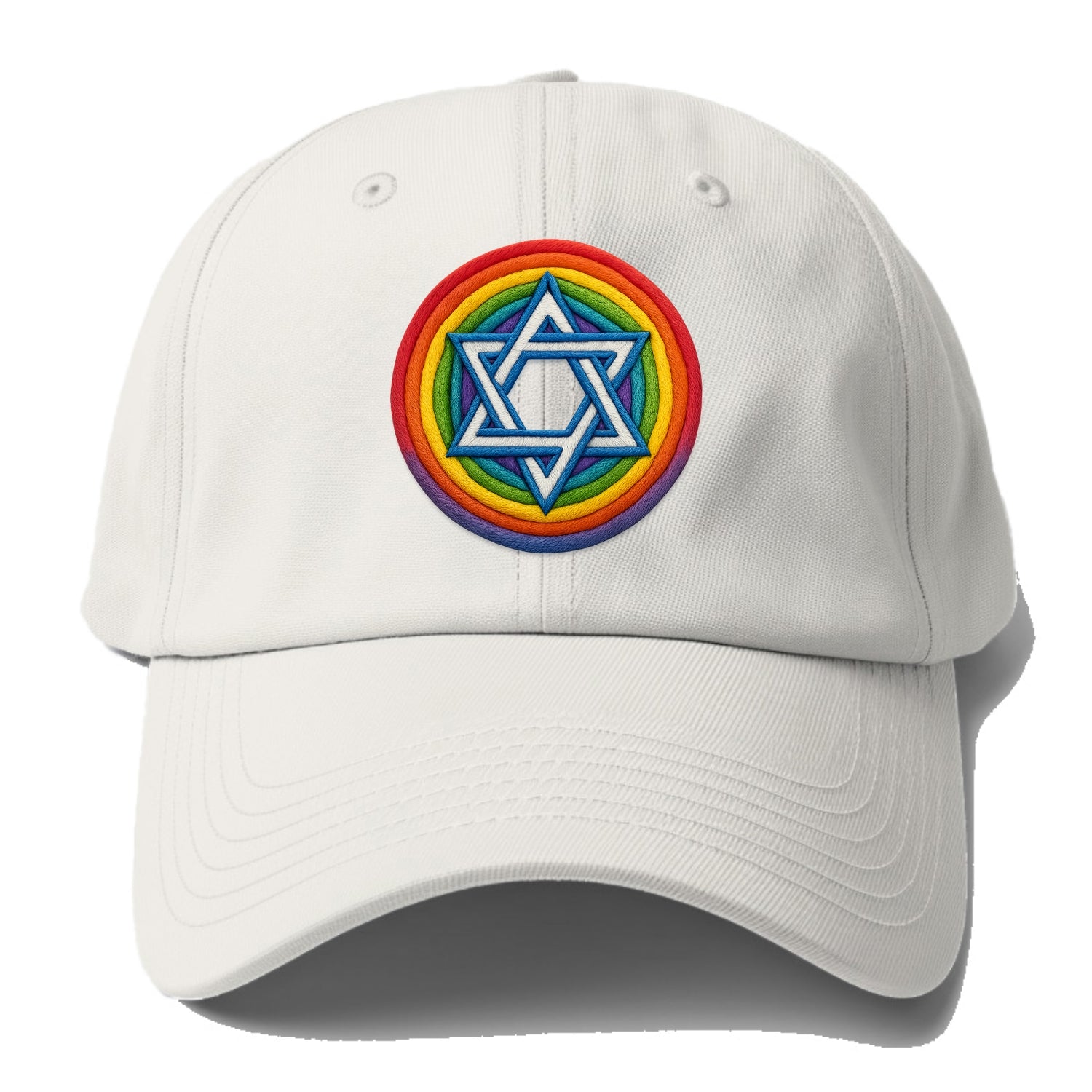 Star of David  - Baseball Cap For Big Heads - Off White