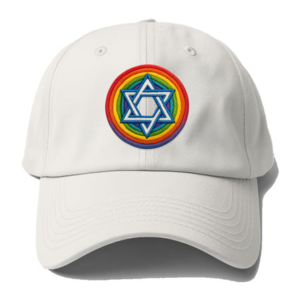 Star of David  - Baseball Cap For Big Heads - Off White