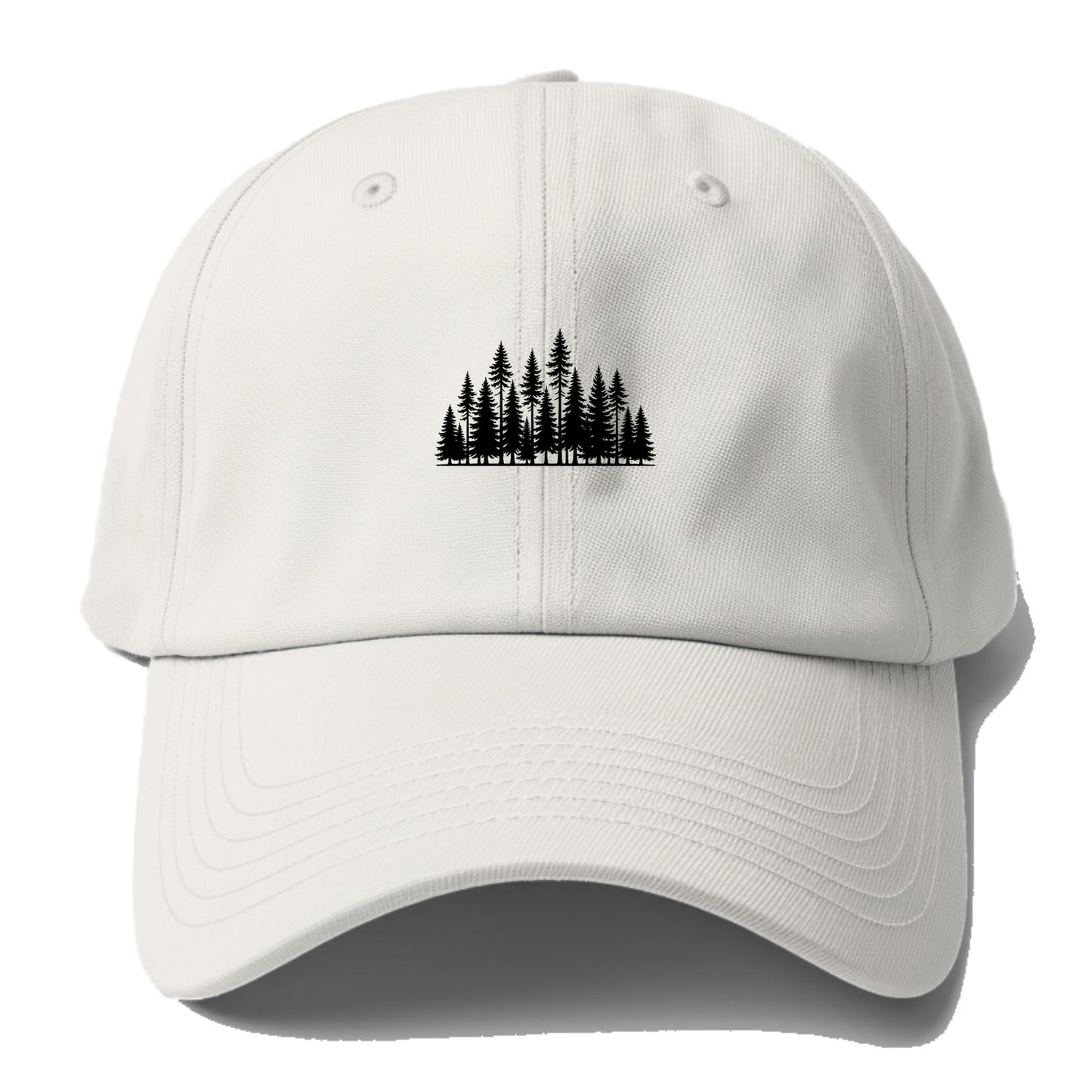 Pine Forest - Baseball Cap For Big Heads - Off White