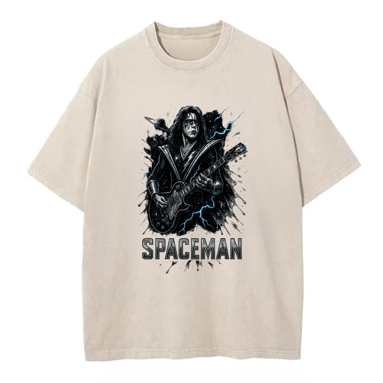 Silver Splash - Vintage T-shirt - Off White