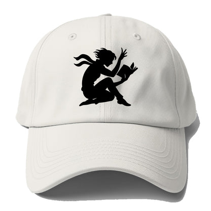 Reader lost in book moment - Baseball Cap For Big Heads - Off White