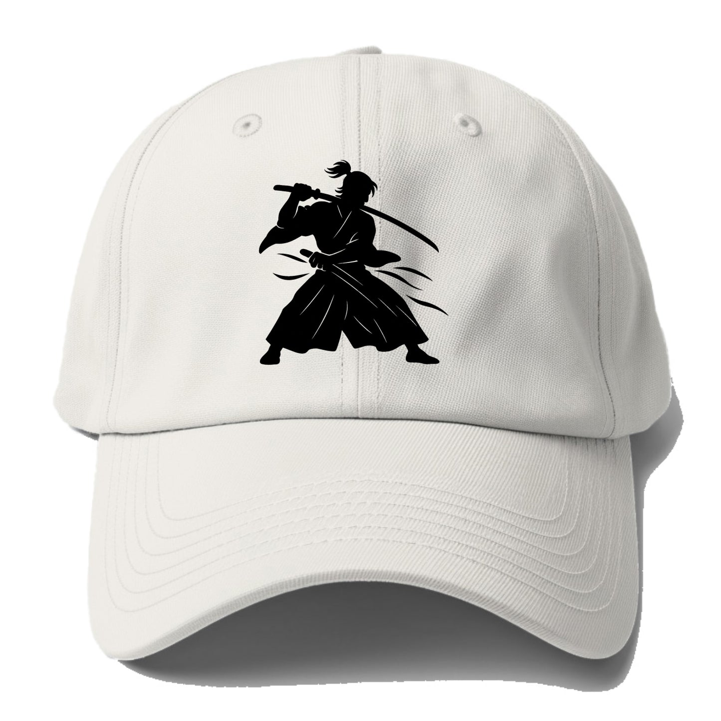 Japanese samurai sword draw - Baseball Cap - Off White