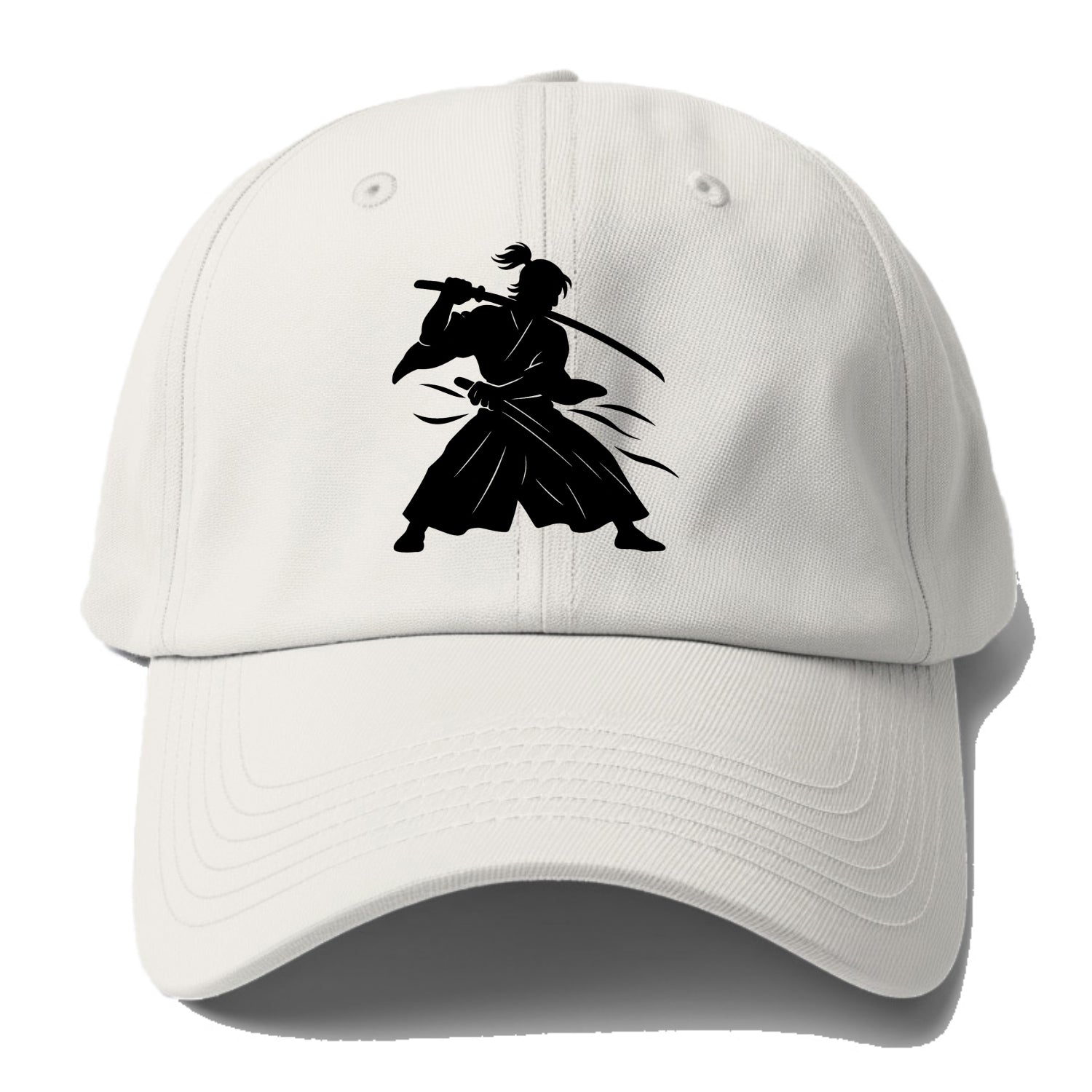 Japanese samurai sword draw - Baseball Cap - Off White