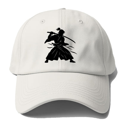 Japanese samurai sword draw - Baseball Cap - Off White