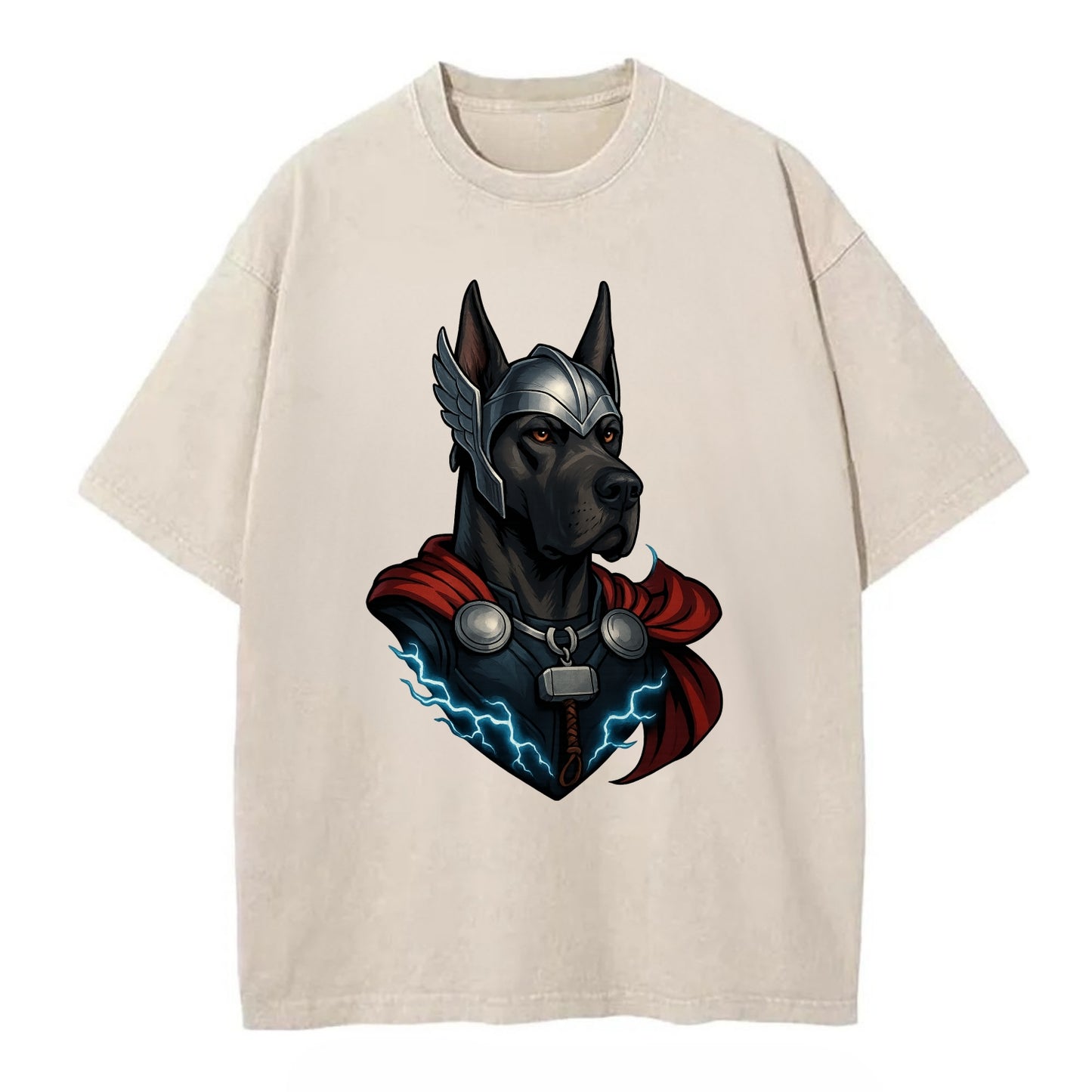 Great Dane Thor  - Vintage T-shirt - Off White