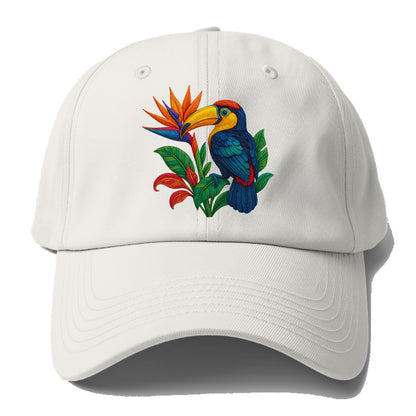 Toucan Paradise - Baseball Cap For Big Heads - Off White