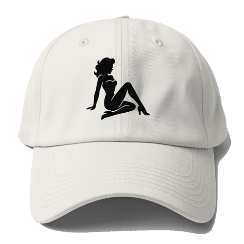 Pin-up girl classic pose - Baseball Cap