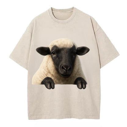Sheep  - Vintage T-shirt - Off White