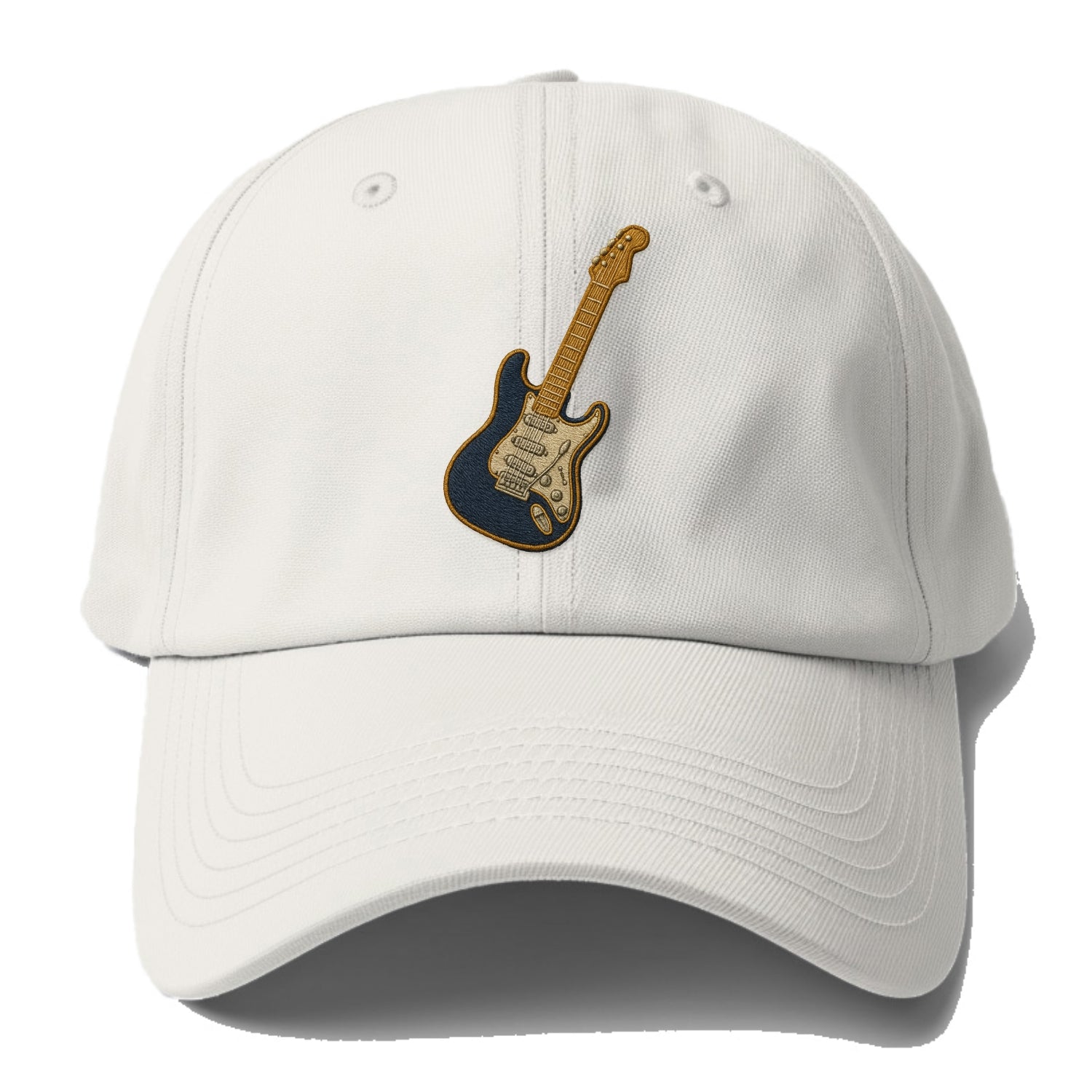 Electric Guitar  - Baseball Cap - Off White