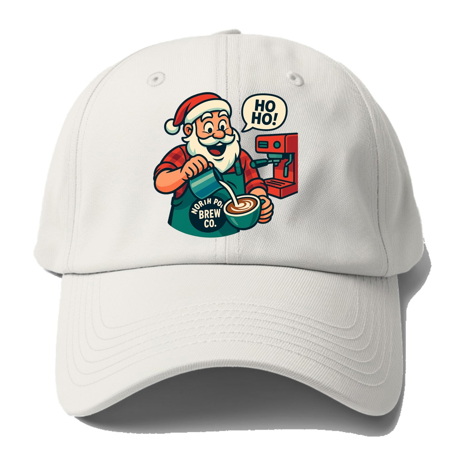 Santa Barista - Baseball Cap - Off White