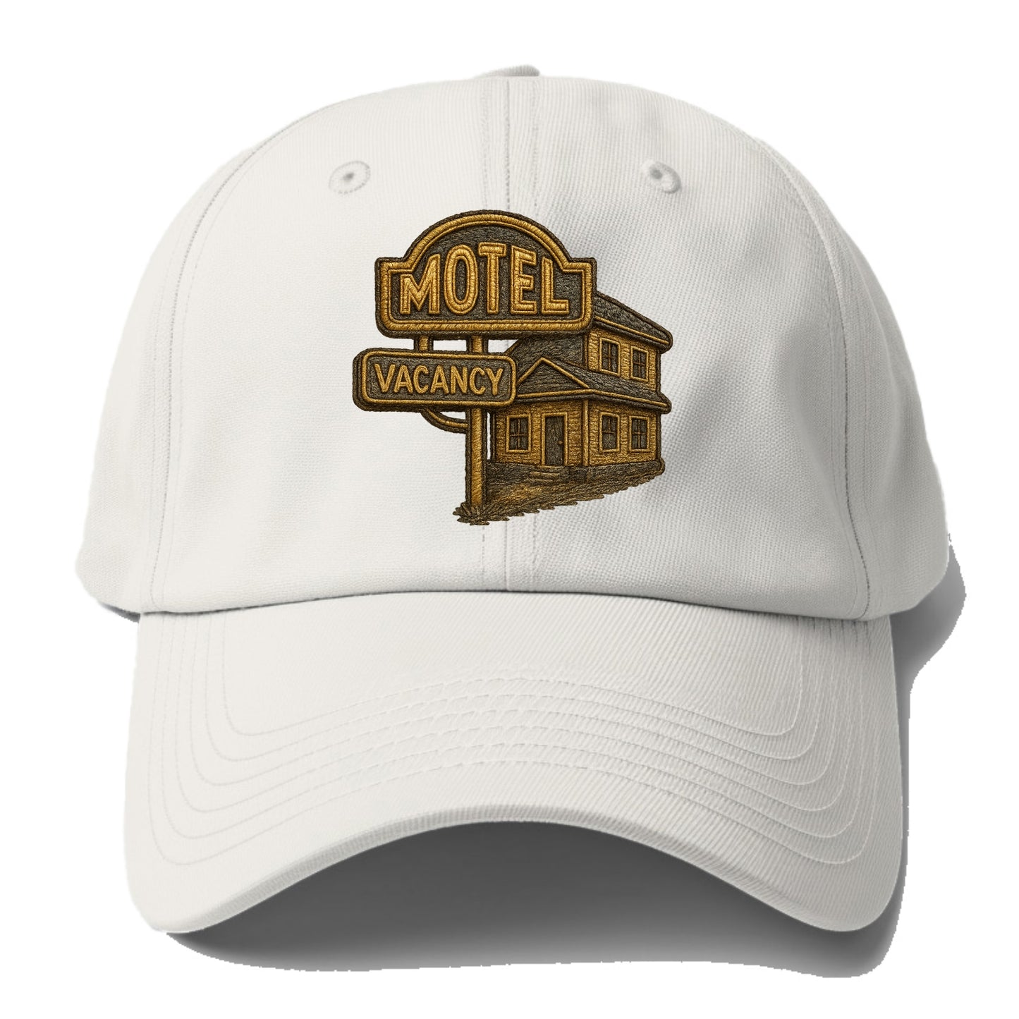 Motel Sign  - Baseball Cap - Off White