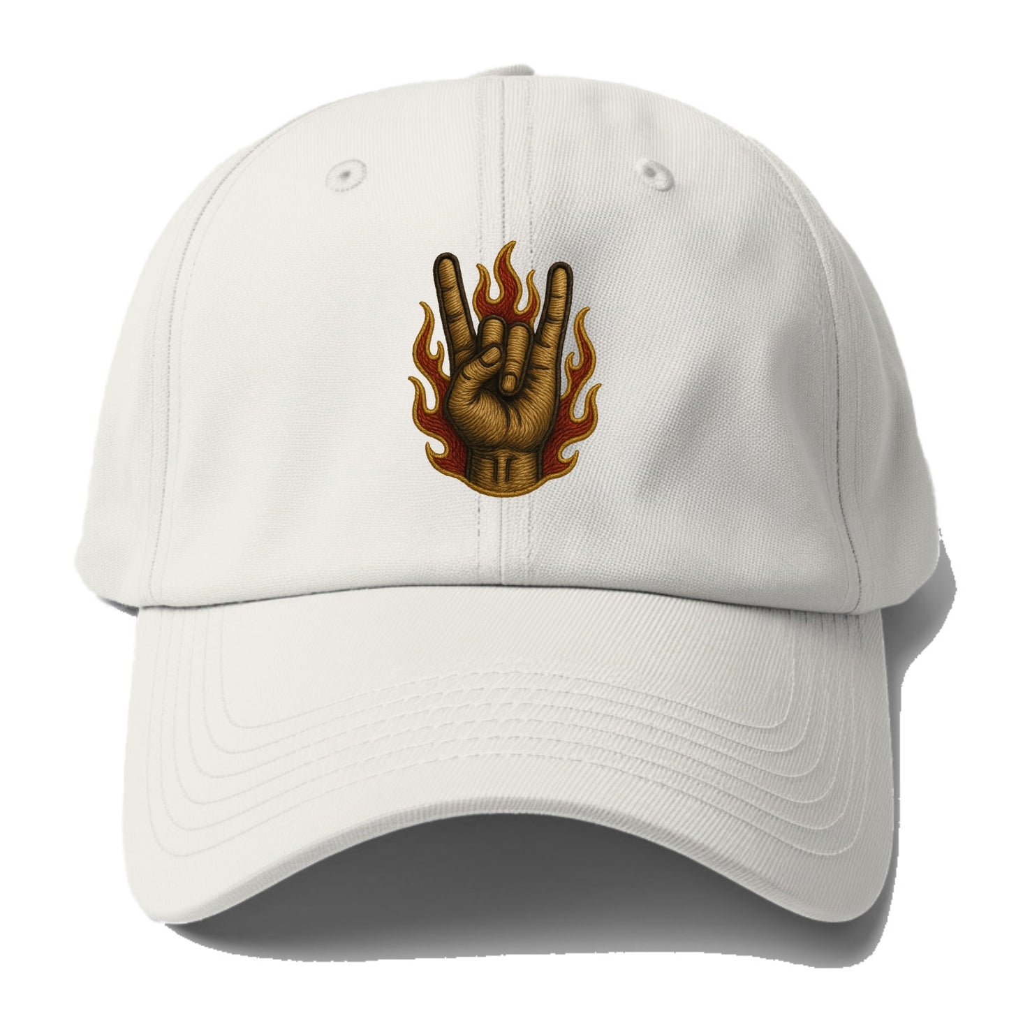 Devil Horns  - Baseball Cap - Off White