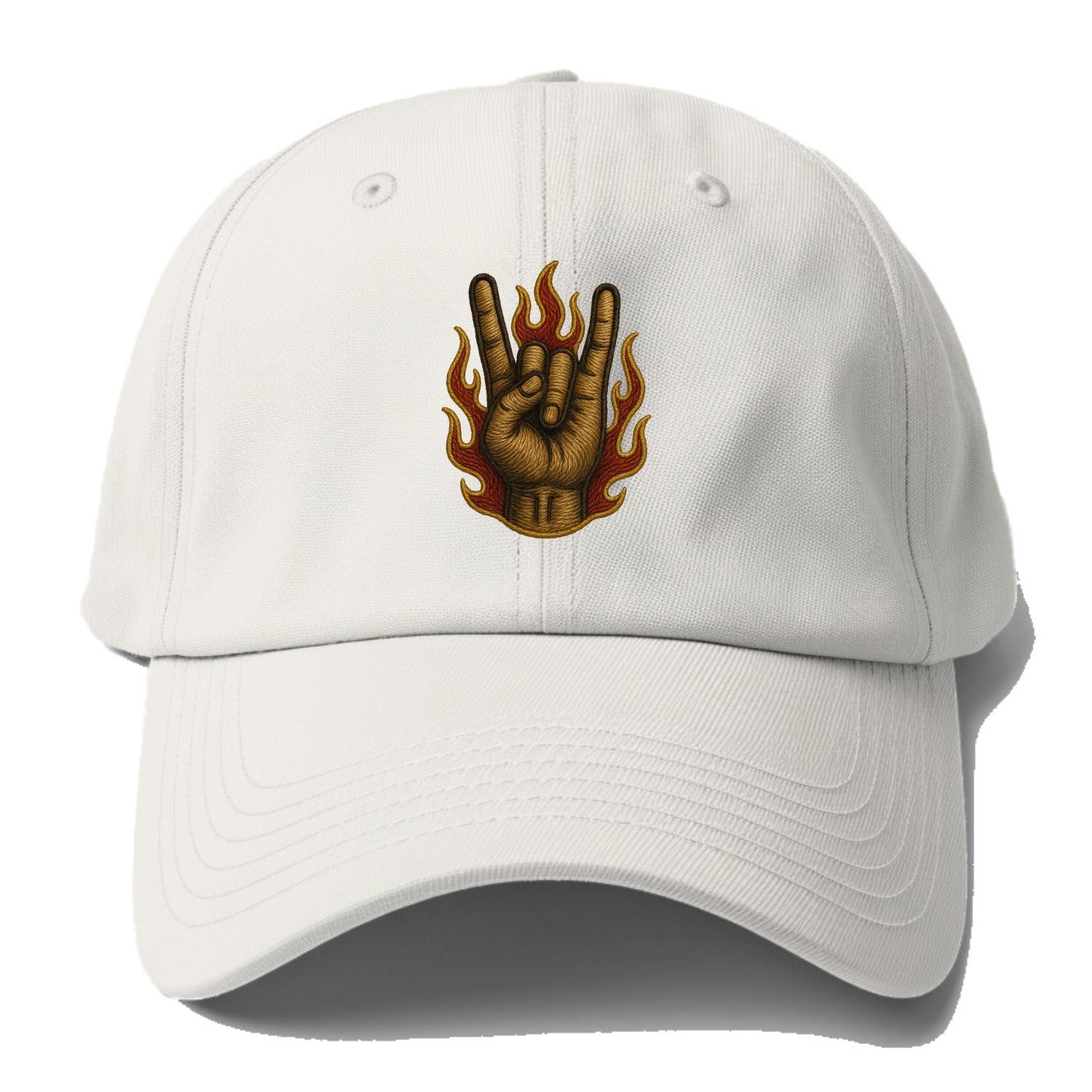 Devil Horns  - Baseball Cap - Off White