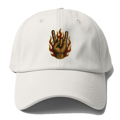 Devil Horns  - Baseball Cap - Off White