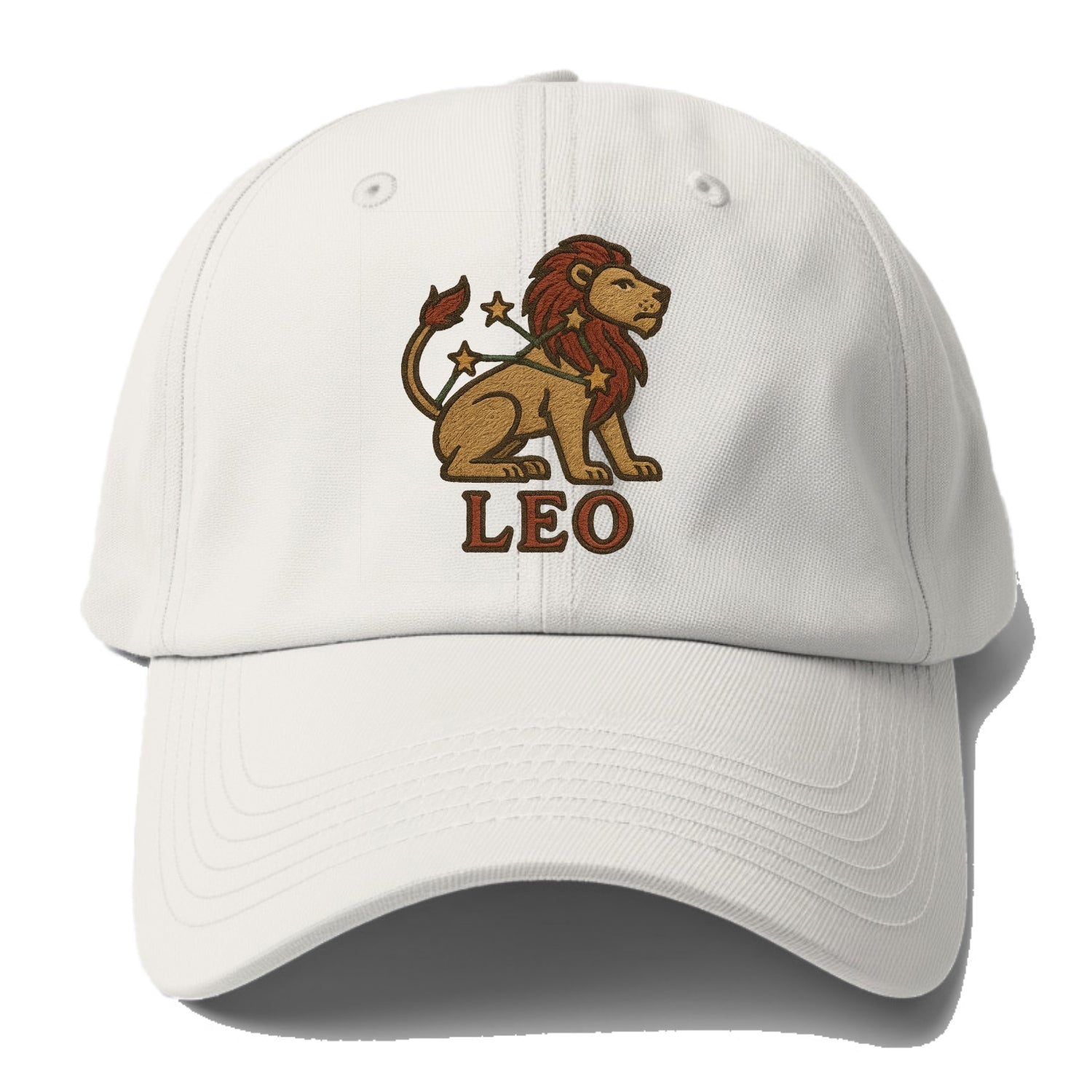 Leo Lion  - Baseball Cap For Big Heads - Off White