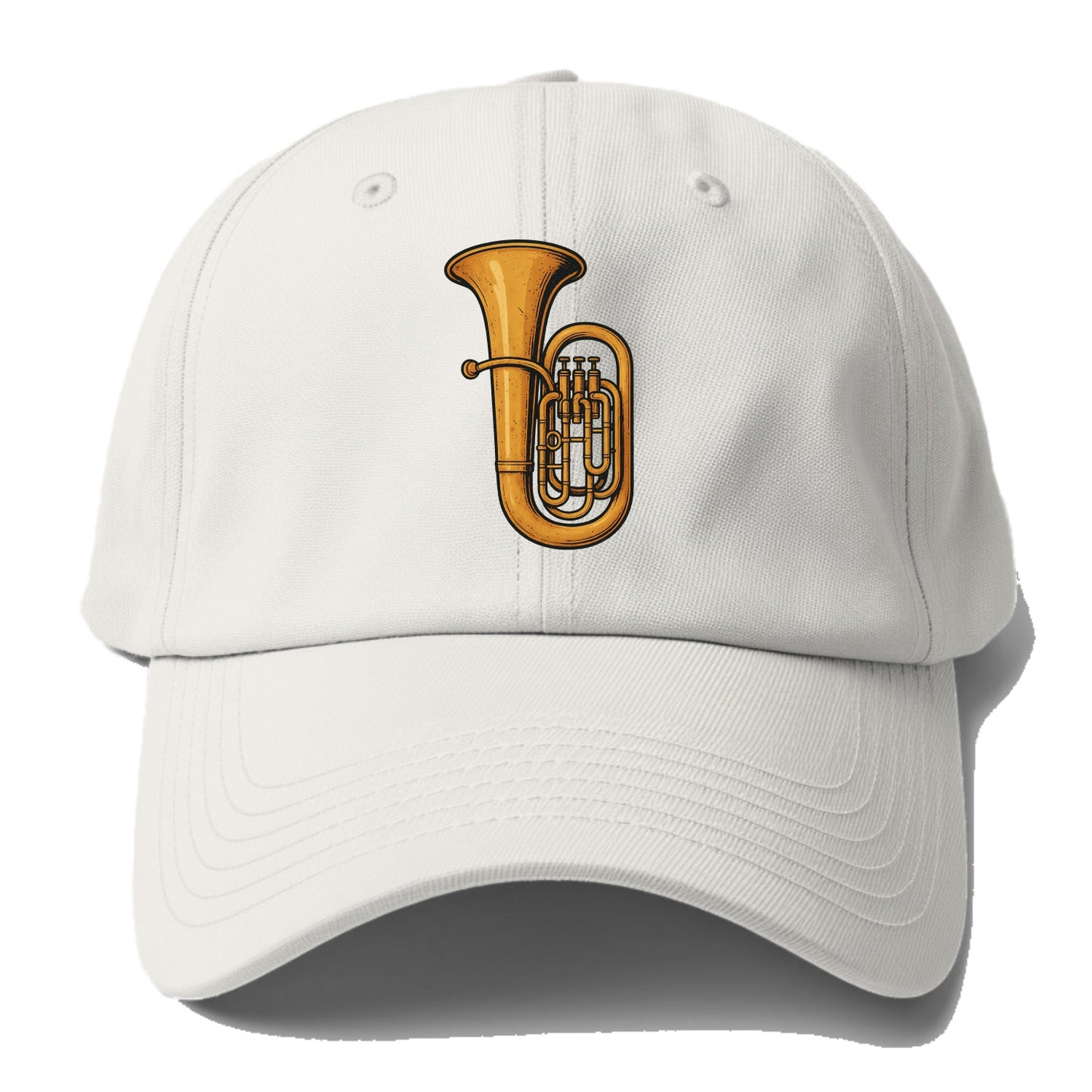 Tuba with large brass bell - Baseball Cap For Big Heads - Off White