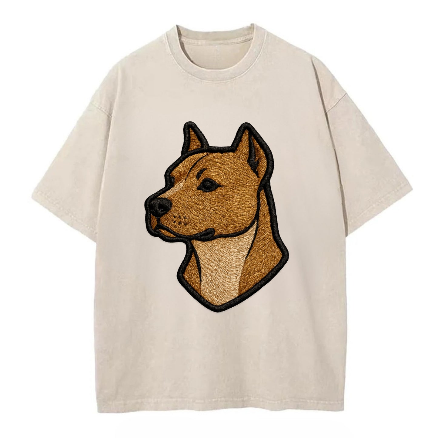 American Staffordshire Terrier - Modern - Vintage T-shirt - Off White